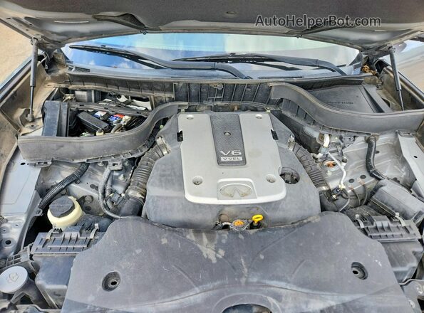 JN8CS1MU3HM142166 2017 INFINITI QX70 Gray Engine compartment view