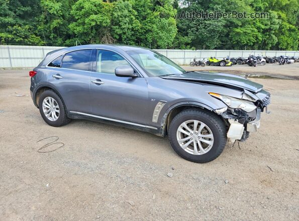 JN8CS1MU3HM142166 2017 INFINITI QX70 Gray Front right