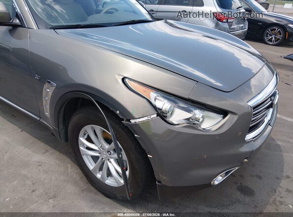 JN8CS1MU7GM670470 2016 INFINITI QX70 Tan Vista frontal