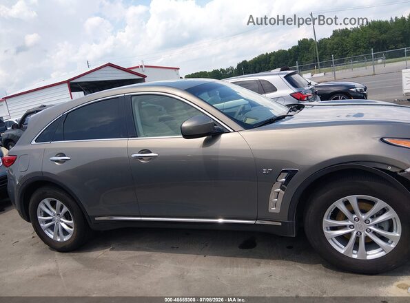 JN8CS1MU7GM670470 2016 INFINITI QX70 Tan Vista interior trasera