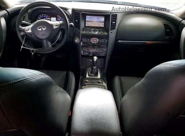 JN8CS1MU7HM142123 2017 INFINITI QX70 Silver Dashboard view