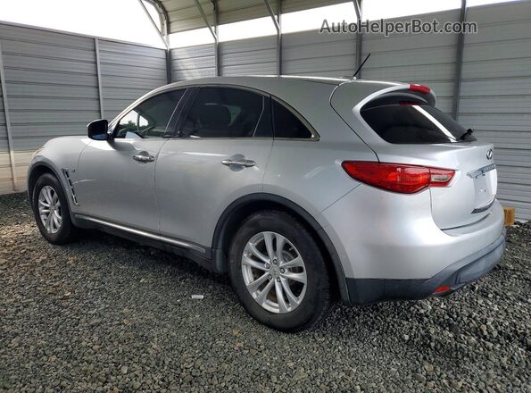 JN8CS1MU7HM142123 2017 INFINITI QX70 Silver Rear left