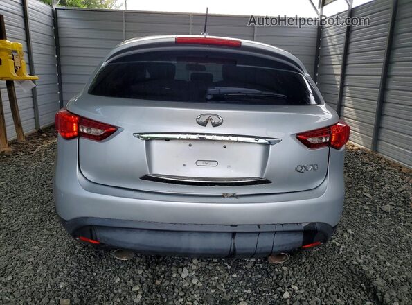 JN8CS1MU7HM142123 2017 INFINITI QX70 Silver Rear view