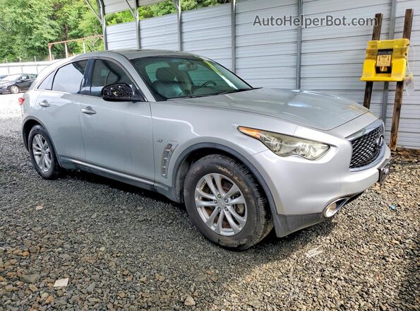 JN8CS1MU7HM142123 2017 INFINITI QX70 Silver Front right