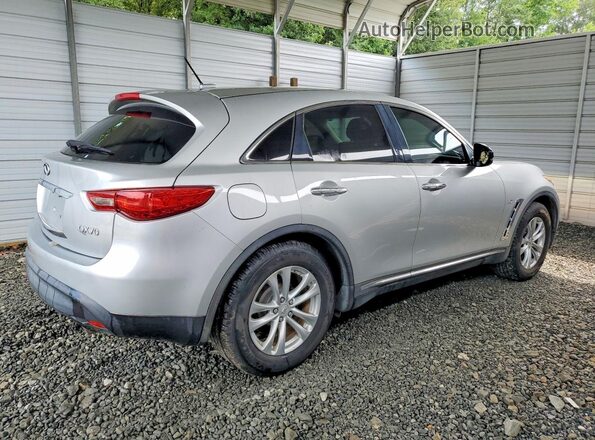 JN8CS1MU7HM142123 2017 INFINITI QX70 Silver Rear right