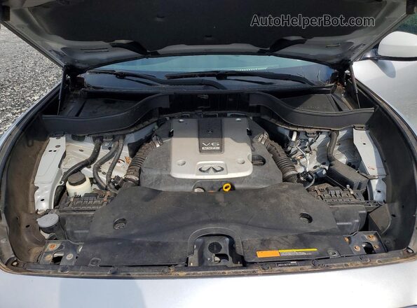 JN8CS1MU7HM142123 2017 INFINITI QX70 Silver Engine compartment view