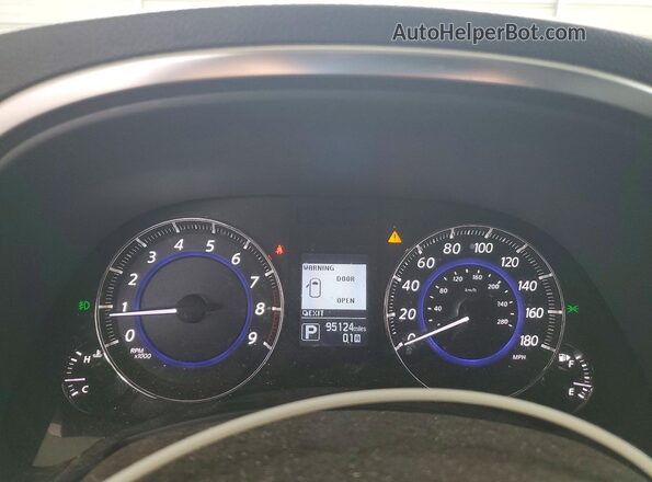 JN8CS1MU7HM142123 2017 INFINITI QX70 Silver Instrument cluster view