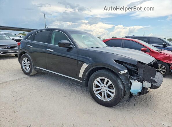 JN8CS1MU7HM142283 2017 INFINITI QX70 Black Front right