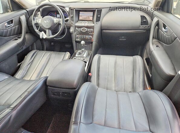 JN8CS1MU7HM142283 2017 INFINITI QX70 Black Dashboard view