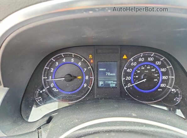 JN8CS1MU7HM142283 2017 INFINITI QX70 Black Instrument cluster view