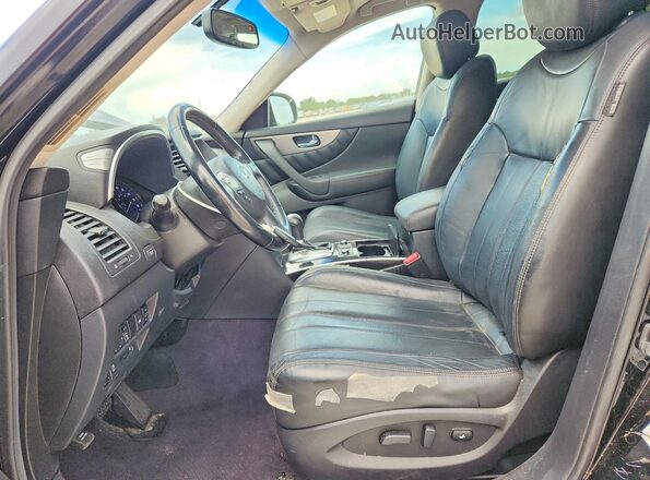 JN8CS1MU7HM142283 2017 INFINITI QX70 Black Front interior view