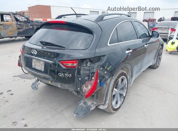 JN8CS1MU8GM671479 2016 INFINITI QX70 Black Tył prawy
