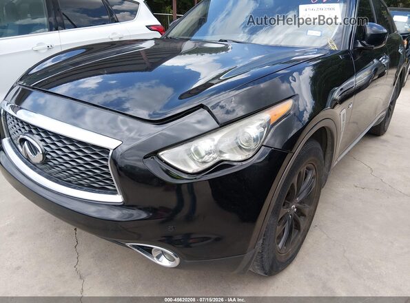 JN8CS1MU9HM143550 2017 INFINITI QX70 Black Front view
