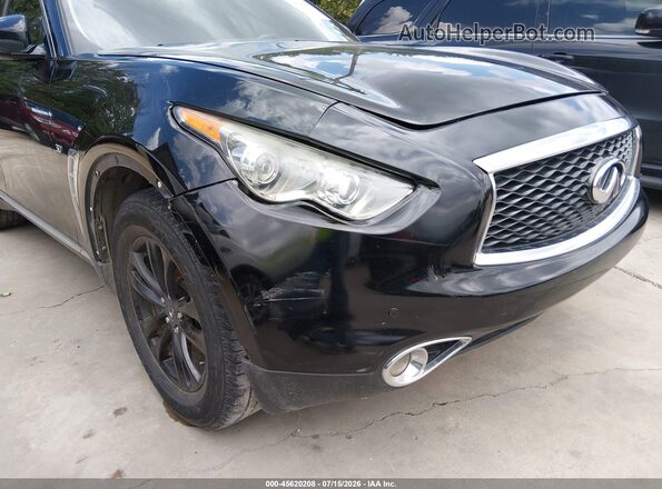 JN8CS1MU9HM143550 2017 INFINITI QX70 Black Instrument cluster view