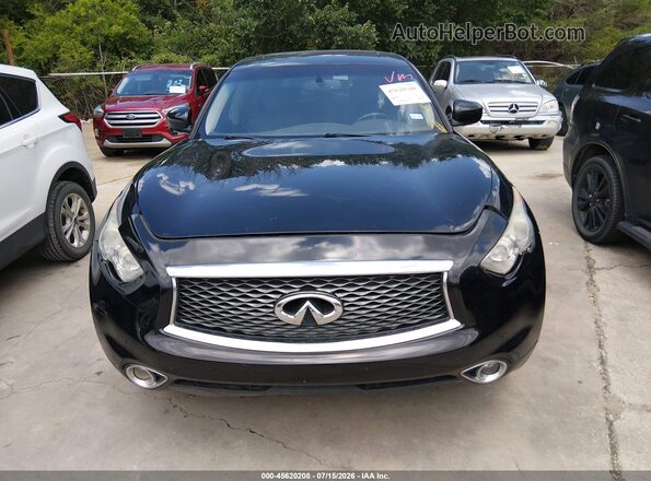 JN8CS1MU9HM143550 2017 INFINITI QX70 Black Rear interior view