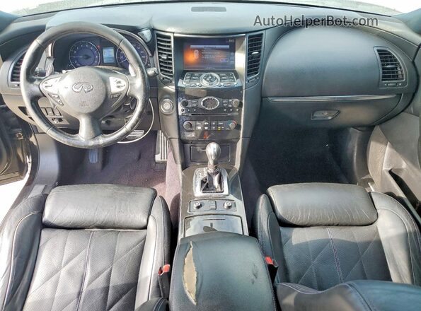 JN8CS1MUXGM671340 2016 INFINITI QX70 Black წინა პანელის ხედი