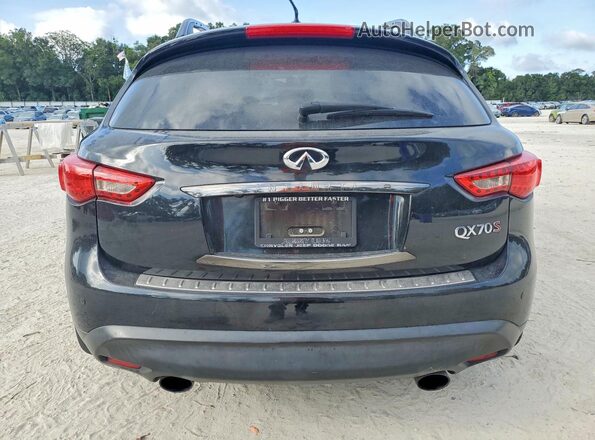 JN8CS1MUXGM671340 2016 INFINITI QX70 Black უკანა ხედი