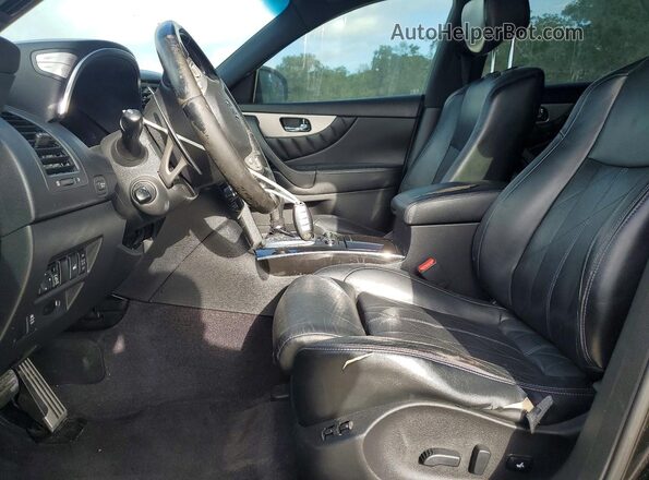 JN8CS1MUXGM671340 2016 INFINITI QX70 Black წინა სალონის ხედი