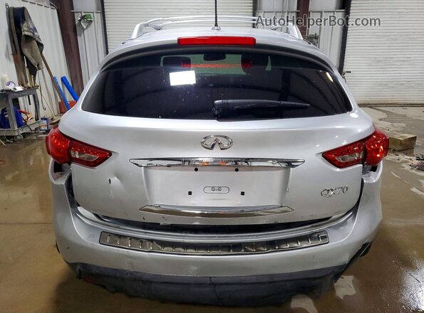 JN8CS1MW2GM752270 2016 INFINITI QX70 Silver Вид ззаду