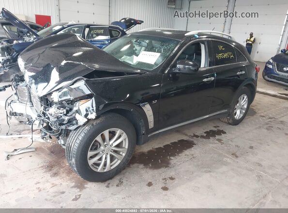 JN8CS1MW2HM411887 2017 INFINITI QX70 Черный Передняя левая четверть