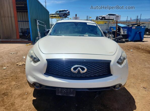 JN8CS1MW6HM414520 2017 INFINITI QX70 White Front view