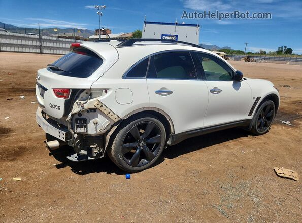 JN8CS1MW6HM414520 2017 INFINITI QX70 White Rear right