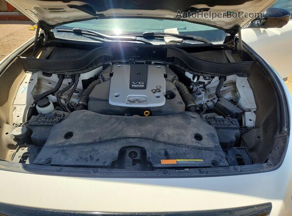 JN8CS1MW6HM414520 2017 INFINITI QX70 White Rear interior view
