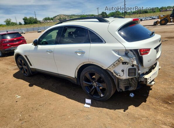 JN8CS1MW6HM414520 2017 INFINITI QX70 White Rear left