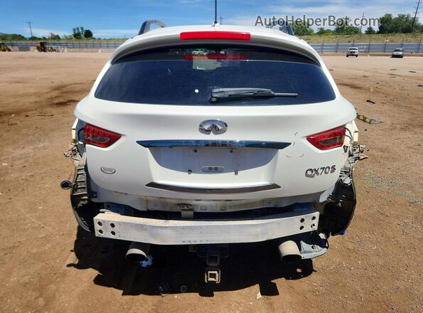 JN8CS1MW6HM414520 2017 INFINITI QX70 White Rear view
