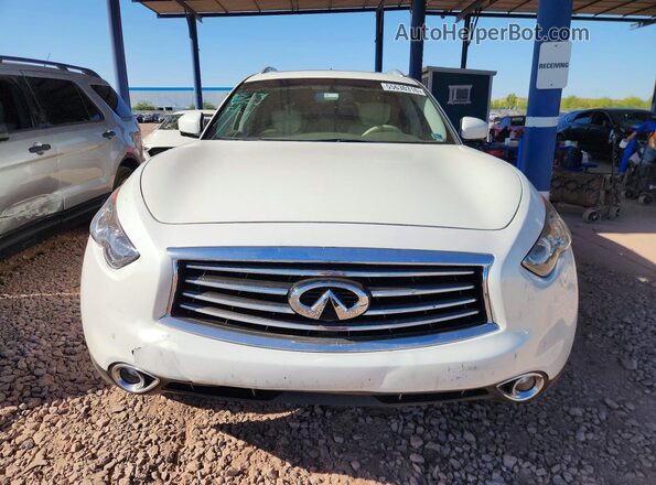 JN8CS1MW7GM750160 2016 INFINITI QX70 White Դիմացի տեսք