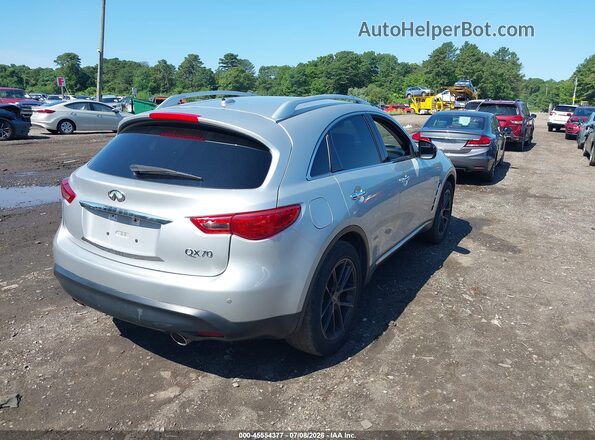 JN8CS1MW7HM412338 2017 INFINITI QX70 Silver Rear right