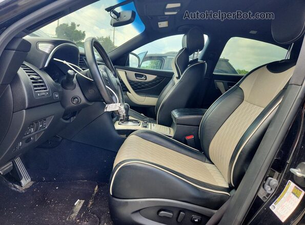 JN8CS1MW8HM412042 2017 INFINITI QX70 Black წინა სალონის ხედი