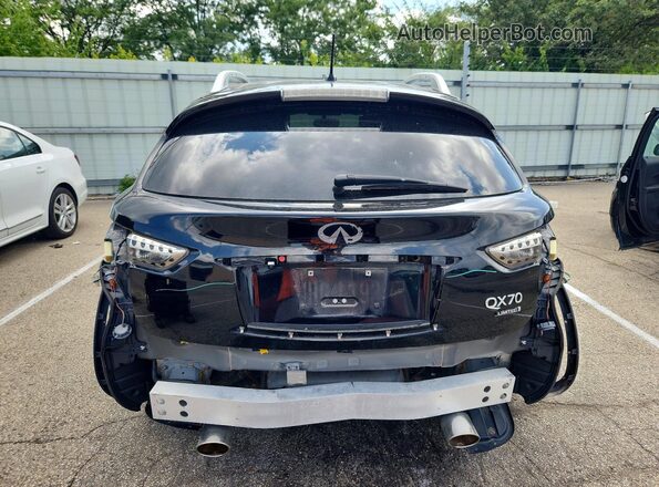 JN8CS1MW8HM412042 2017 INFINITI QX70 Black უკანა ხედი