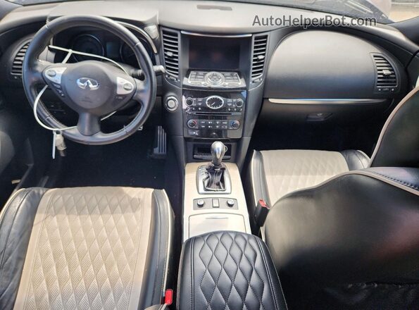 JN8CS1MW8HM412042 2017 INFINITI QX70 Black წინა პანელის ხედი