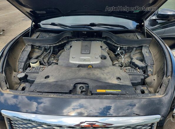 JN8CS1MW8HM412042 2017 INFINITI QX70 Black ძრავის განყოფილების ხედი
