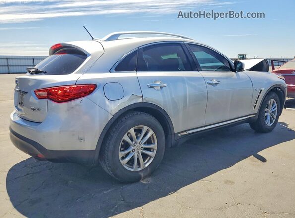 JN8CS1MW8HM414177 2017 INFINITI QX70 Silver Հետևի աջ