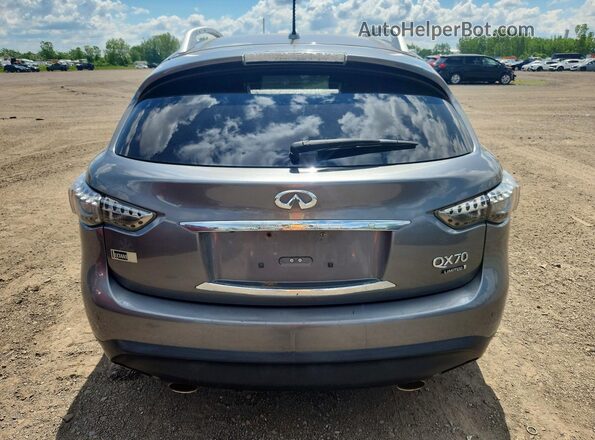 JN8CS1MW9HM410803 2017 INFINITI QX70 Gray Rear view