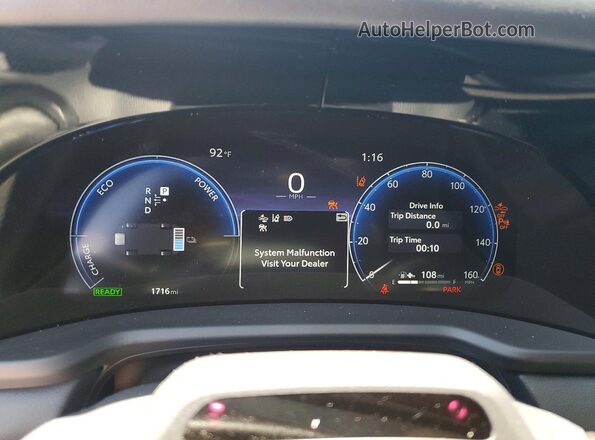 JTDAAAAA4SA012227 2025 TOYOTA MIRAI Black Вид щитка приладів