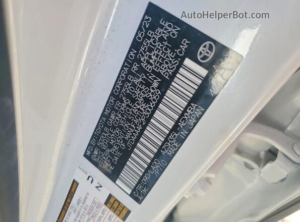 JTDAAAAF2P3006059 2023 TOYOTA CROWN White Вид підкапотного простору