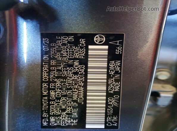 JTDAAAAF4P3013403 2023 TOYOTA CROWN Silver Engine compartment view