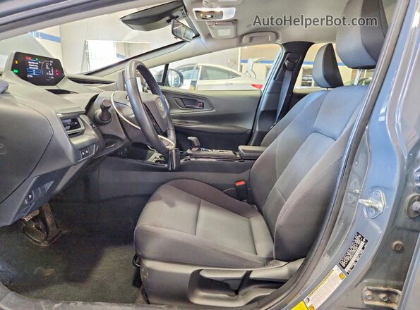 JTDACAAU1P3003226 2023 TOYOTA PRIUS Gray Vista interior delantera