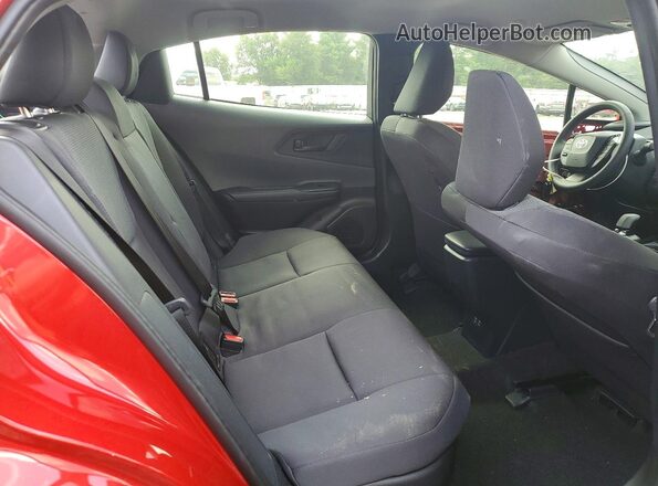 JTDACAAU1T3071696 2026 TOYOTA PRIUS Red Vista de los asientos traseros