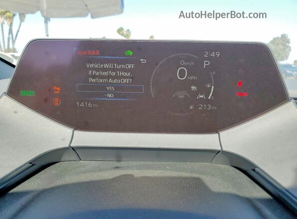 JTDACAAU2T3077197 2026 TOYOTA PRIUS Черный Вид щитка приборов