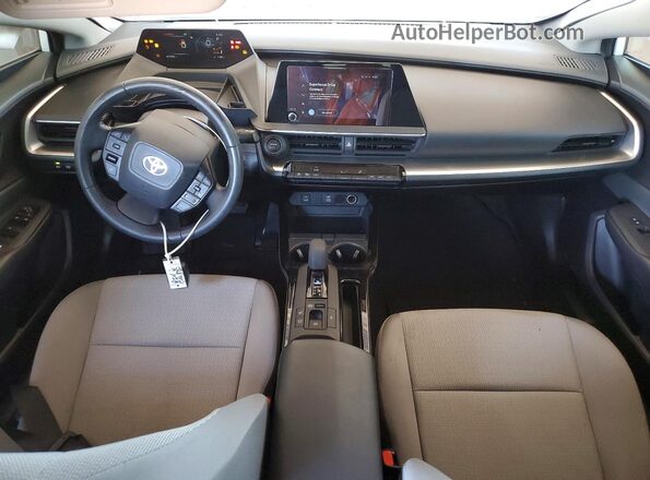 JTDACAAU3P3006239 2023 TOYOTA PRIUS White Dashboard view