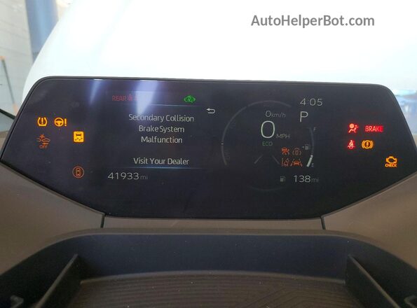 JTDACAAU3P3006239 2023 TOYOTA PRIUS White Instrument cluster view
