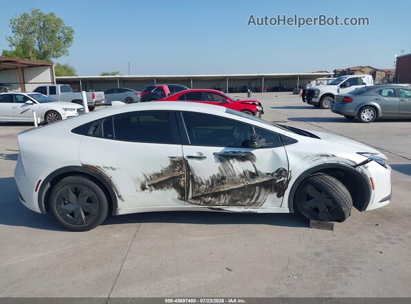 JTDACAAU3P3011635 2023 TOYOTA PRIUS White Widok wnętrza z tyłu