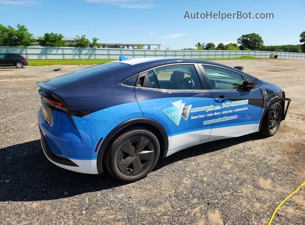 JTDACAAU4R3027085 2024 TOYOTA PRIUS Синий Задняя правая четверть
