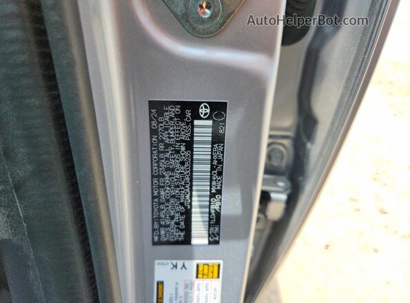 JTDACAAU4R3035235 2024 TOYOTA PRIUS Silver Շարժիչի բաժամունքի տեսք
