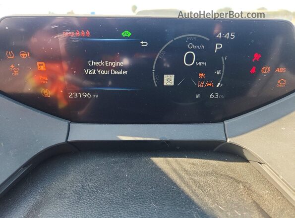 JTDACAAU5R3035888 2024 TOYOTA PRIUS White Вид щитка приладів