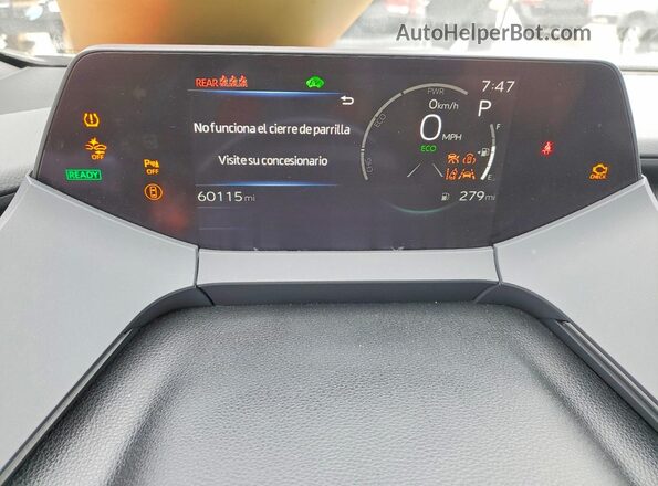 JTDACAAU6P3001729 2023 TOYOTA PRIUS Silver Widok zestawu wskaźników